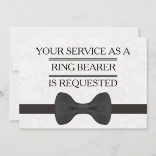 Your Service as a Groomsman Ring Bearer Request I Invitation