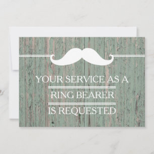 Your Service as a Groomsman  Ring Bearer Request Invitation