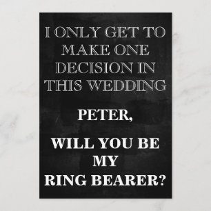 Your Service as a RING BEARER Request Invitation