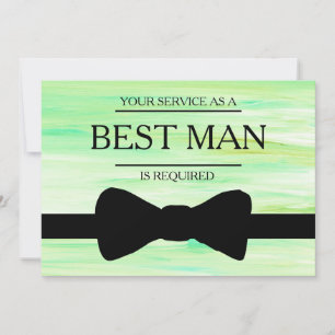 Your Service Is Requested as Best Man Groomsman In Invitation