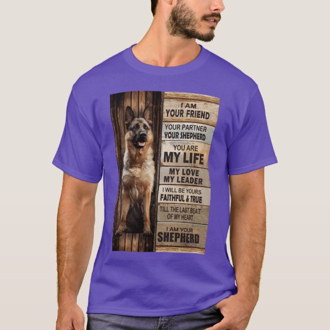 Your Shepherd Your friend Your Partner family T-Shirt (Front)