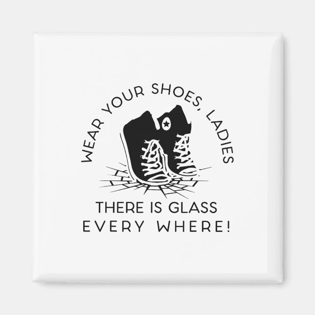 Your Shoes Kamala Harris Tee For Women Gl Ceiling  Magnet (Front)