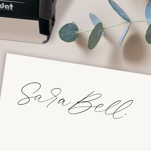 Your Signature | Upload your Handwritten Name Self-inking Stamp (Upload your signature to create a custom rubber stamp perfect for quick & easy signing!)