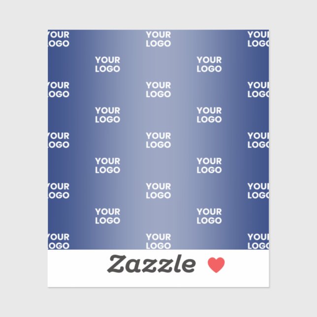 Your Simple Repeating Logo | Transparent Blue (Sheet)
