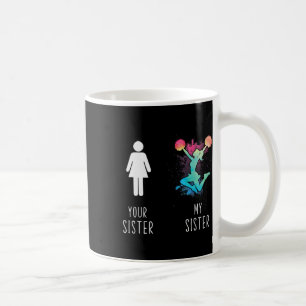 Your Sister Compare To My Sister Cheerleader Proud Coffee Mug