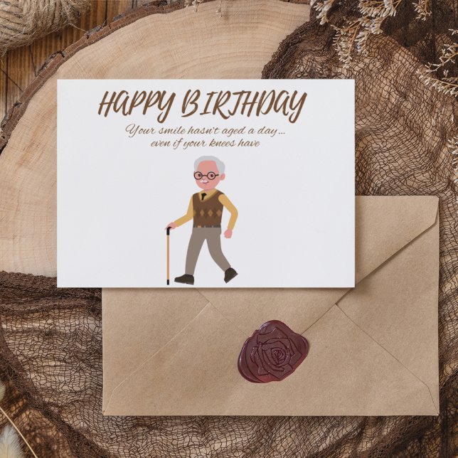 Your smile hasn't aged adult birthday card (Creator Uploaded)