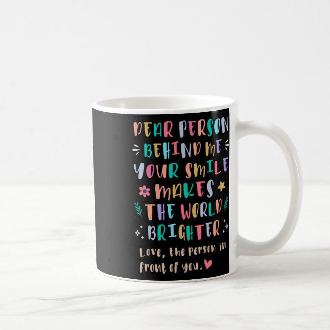 Your Smile Makes The World Brighter Sticker  Coffee Mug (Right)