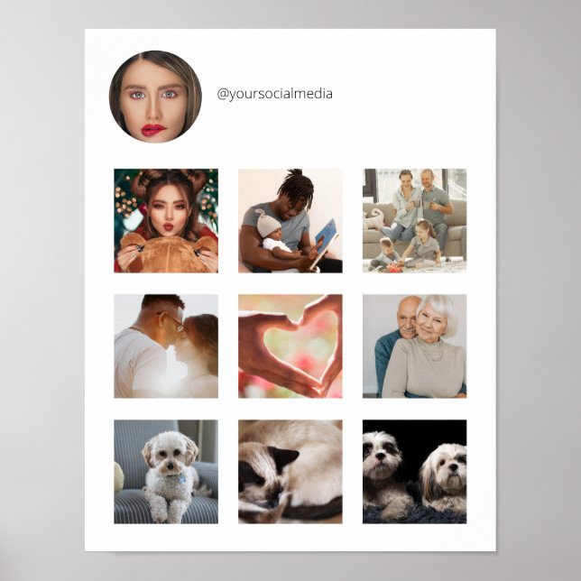 Your social media promotional  poster (Front)