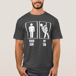 Your Son My Son Bass Guitar Dad Mom Funny Bass Pla T-Shirt