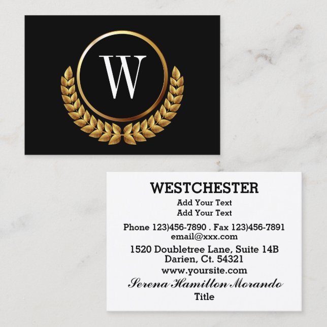 Your Sophisticated Business Card (Front/Back)