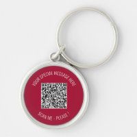 Your Special Message QR Code Keychain Template