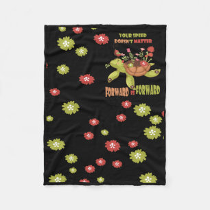 Your Speed Doesn't Forward Is Forward Sticker Fleece Blanket