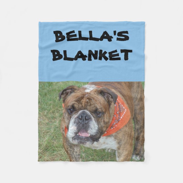 Your Spoiled Fur Baby Fleece Blanket (Front)