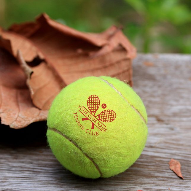 Your Sports Club Name Tennis Team Player Custom Tennis Balls (Lawn Tennis Ball with Country Club LogoLawn Tennis Ball with Country Club Logo)