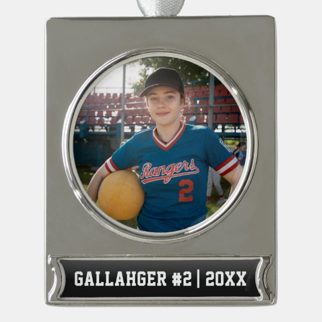Your Sports Photo | Personalised Ornament (Front)