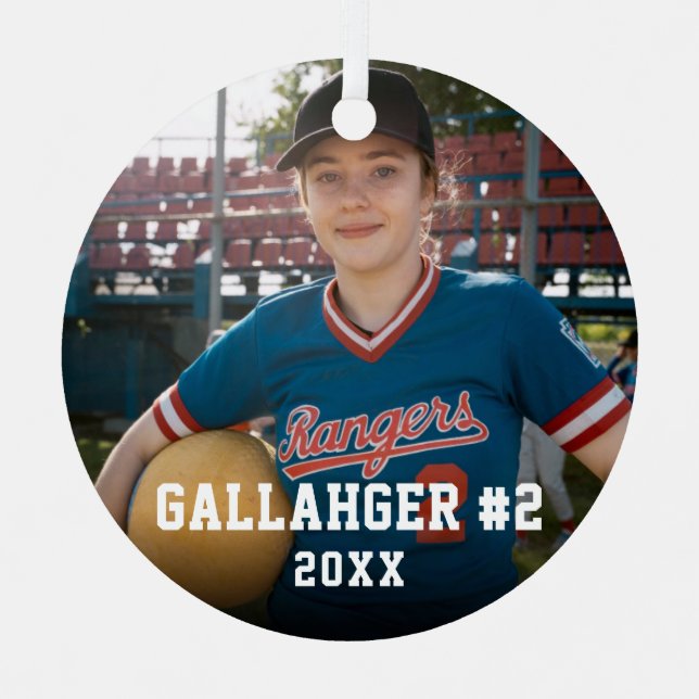 Your Sports Photo | Personalised Ornament (Front)