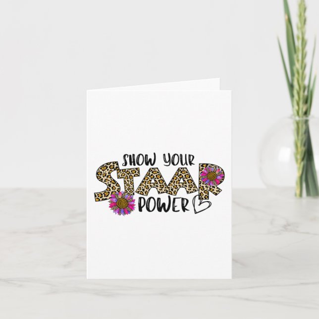 Your Staar Power Leopard Teacher Testing Exam Test Card (Front)