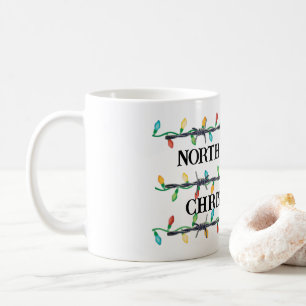 "Your State," Barbed Wire & Christmas Lights Coffee Mug