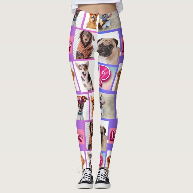  Your Story, Your Leggings: 8-Photo Custom Collage Leggings (Front)