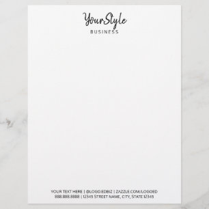 Your Style Business (Text Type) Custom Letterhead