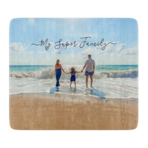 Your Super Photo Cutting Board Gift with Text