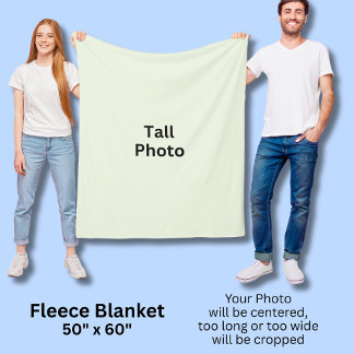 Your Tall Photo 50" x 60" Fleece Blanket
