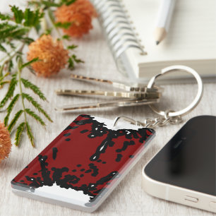 Your Taste, Your Power – Abstract Red & Black  Key Ring