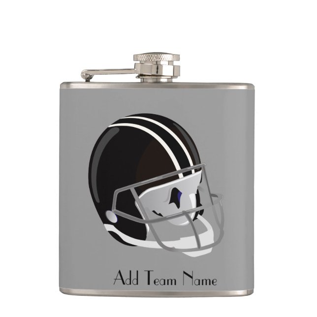 Your Team Name Football Flask (Front)
