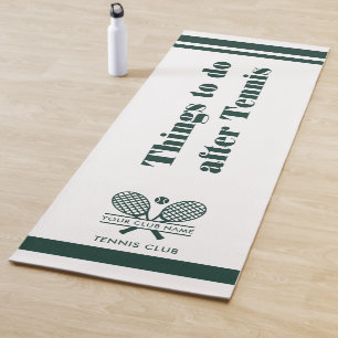 Your Tennis Club Name Team Players Locker Room Yoga Mat