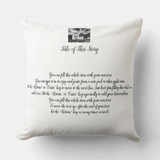 Your Text and Photo on Items Cushion