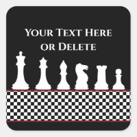 Your Text/Colour Chessboard Piece Chess King Black