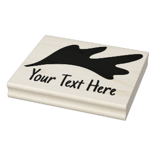 Your text custom leaf rubber stamp