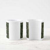 Your Text Digital Camouflage Olive Green Keep Calm Coffee Mug Set (Side)