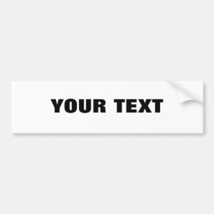 Your Text "Folio Extra Bold" Bumper Sticker