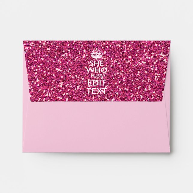 Your Text for She Who Must Be Obeyed Envelope (Back (Top Flap))