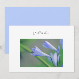Your Text Gorgeous Blue Flowers Invitation