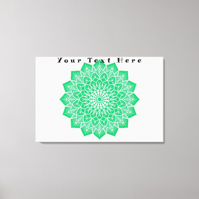Your Text Here Custom Art Stretched Canvas Print (Front)