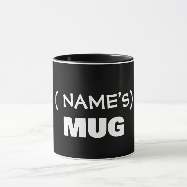 Your text here, customisable  mug (Center)