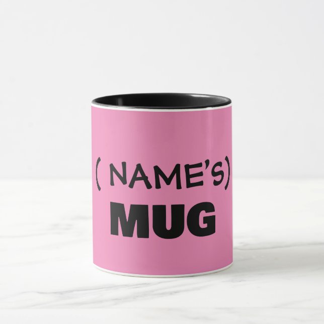 Your text here, customisable  mug (Center)
