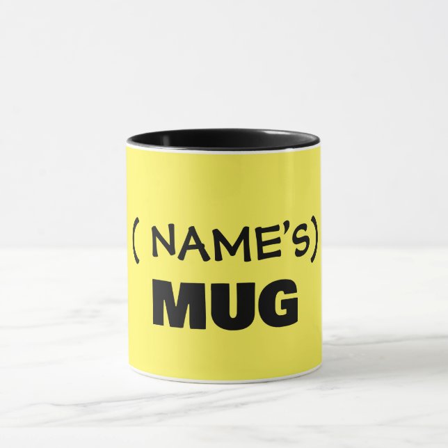 Your text here, customisable  mug (Center)