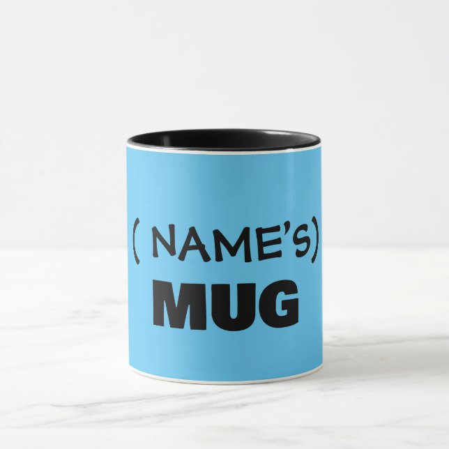 Your text here, customisable  mug (Center)
