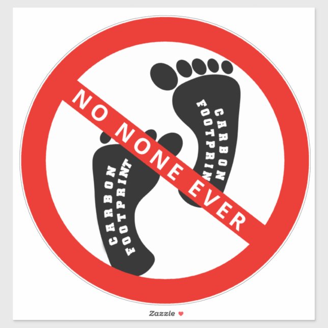 Your Text Here NO CARBON FOOTPRINT (Sheet)