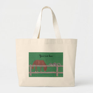 Your text here on Horse and Squirrel Tote Bags