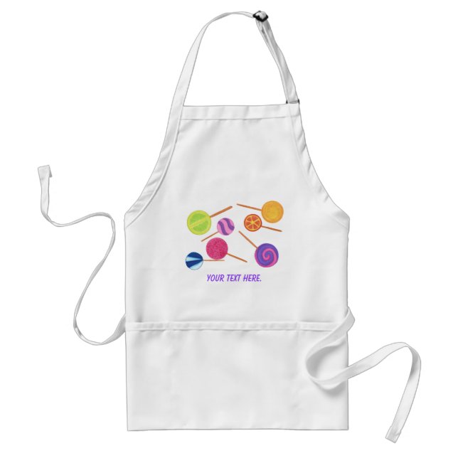 Your text here on Lollipop Aprons (Front)