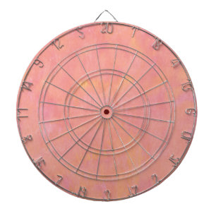Your text here: Peach pink background Dartboard