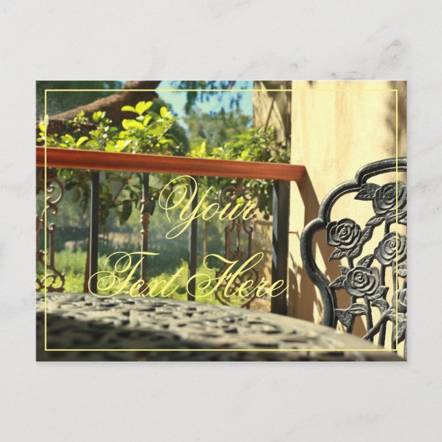 Your Text Here Villa Feel Beautiful Postcard (Front)