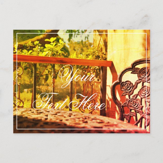 Your Text Here Villa Feel Beautiful Postcard (Front)