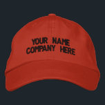 Your Text Name Colours Hat Embroidered Cap<br><div class="desc">Your Colours and Font Promotional Cap - Add Your Text - Name - Company / Number / Letter / Slogan - Tagline / or Website , Phone , E-mail , Social Media Handle , Address , Logo - Photo / more - Choose Your Colour / Size / Font - Make...</div>