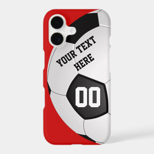 Your Text, Number and Colours SOCCER Phone Cases