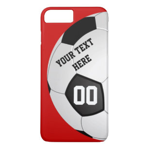 Your Text, Number and Colours SOCCER Phone Cases